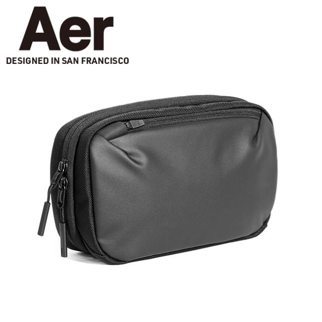 商品レビューで+5%｜エアー マルチポーチ Aer Cable Kit 3 ガジェットポーチ トラベルポーチ メンズ ブランド 軽量 防水 小さめ ミニ コンパクト 2.6L テックコレクション 31018