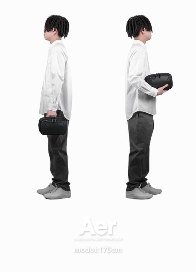 商品レビューで+5%｜エアー マルチポーチ Aer Cable Kit 3 ガジェットポーチ トラベルポーチ メンズ ブランド 軽量 防水 小さめ ミニ コンパクト 2.6L テックコレクション 31018