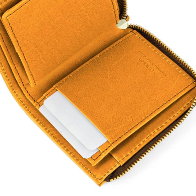 商品レビューで+5%｜SLOW スロウ 財布 ミニ財布 ミニウォレット L字ファスナー ボックス型 box型小銭入れ ハービー 本革 日本製 SLOW Herbie SO882P_6