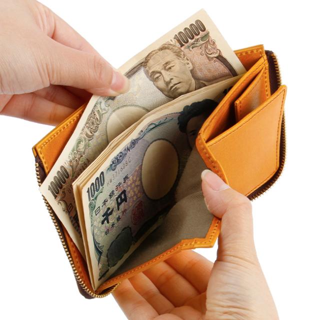 商品レビューで+5%｜SLOW スロウ 財布 ミニ財布 ミニウォレット L字ファスナー ボックス型 box型小銭入れ ハービー 本革 日本製 SLOW Herbie SO882P_9
