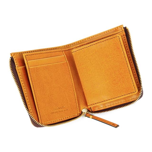 商品レビューで+5%｜SLOW スロウ 財布 ミニ財布 ミニウォレット L字ファスナー ボックス型 box型小銭入れ ハービー 本革 日本製 SLOW Herbie SO882P_4