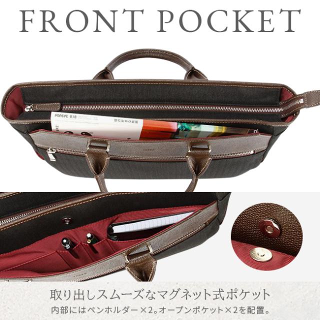 商品レビューで+5%｜タケオキクチ トートバッグ ビジネスバッグ メンズ ブランド 通勤 撥水 A4 B4 PC 13.3インチ 2WAY TAKEO KIKUCHI 711542_10