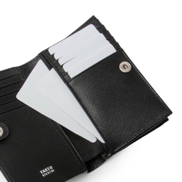 商品レビューで+5%｜タケオキクチ 財布 二つ折り財布 ミドルサイズ財布 ミドルウォレット メンズ ブランド レザー 本革 TAKEO KIKUCHI 726615_8