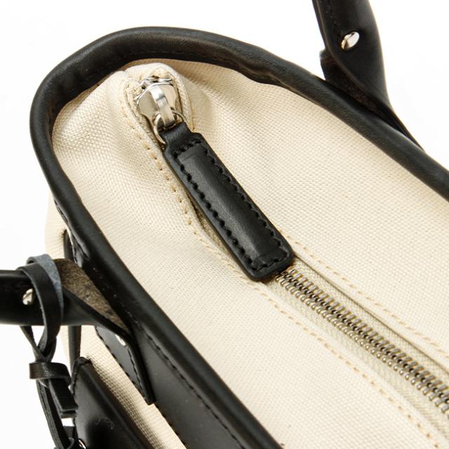 商品レビューで+5%｜限定品｜フェリージ トートバッグ 2WAY ミニトートバッグ ファスナー付き 撥水加工 コットンキャンバス 本革 Felisi 24/7/1/AM+A