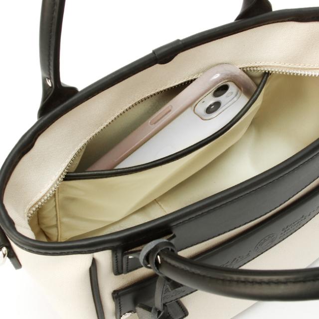 商品レビューで+5%｜限定品｜フェリージ トートバッグ 2WAY ミニトートバッグ ファスナー付き 撥水加工 コットンキャンバス 本革 Felisi 24/7/1/AM+A