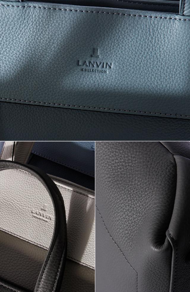 商品レビューで+5%｜ランバンコレクション トートバッグ ミニトートバッグ メンズ ブランド レザー 本革 撥水 軽量 LANVIN COLLECTION 285511_15