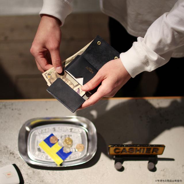 商品レビューで+5%｜アジリティ ミニウォレット ミニ財布 三つ折り財布 極小財布 本革 コンパクト メンズ レディース 日本製 AGILITY 0518 新作