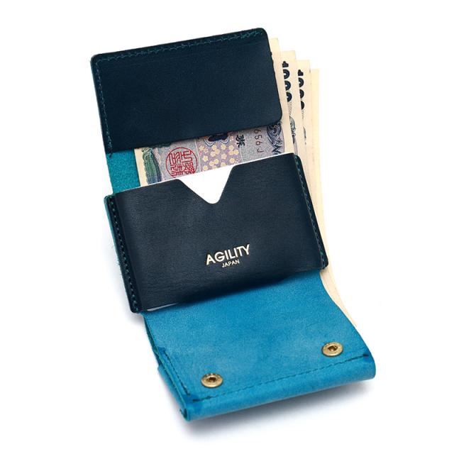 商品レビューで+5%｜アジリティ ミニウォレット ミニ財布 三つ折り財布 極小財布 本革 コンパクト メンズ レディース 日本製 AGILITY 0518 新作