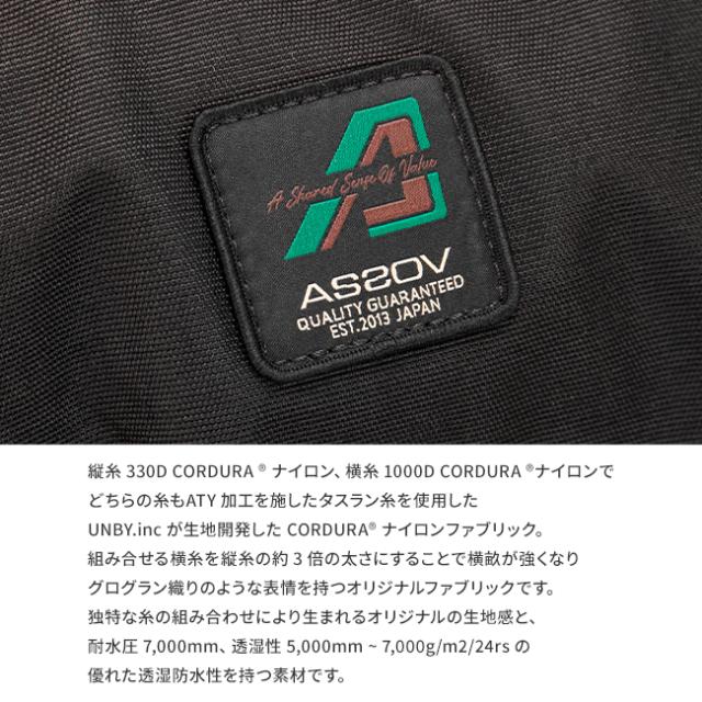 商いもの文芸評論で+5%｜アッソブ コーデュラ 標準尺度 ショルダーバッグ サコッシュ 縦型 軽さ 撥水 雨合羽 メンズ レディース ブランド名 AS2OV CORDURA STANDARD 152319