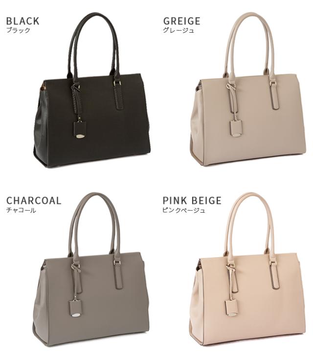 商品レビューで+5%｜ジュエルナローズ ビジネスバッグ トートバッグ ビジネストートバッグ レディース ブランド ファスナー付き OLバッグ 通勤 合皮 横型 横長 A4 PC 13.3インチ Jewelna Rose 11931_2