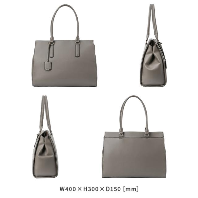 商品レビューで+5%｜ジュエルナローズ ビジネスバッグ トートバッグ ビジネストートバッグ レディース ブランド ファスナー付き OLバッグ 通勤 合皮 横型 横長 A4 PC 13.3インチ Jewelna Rose 11931_3