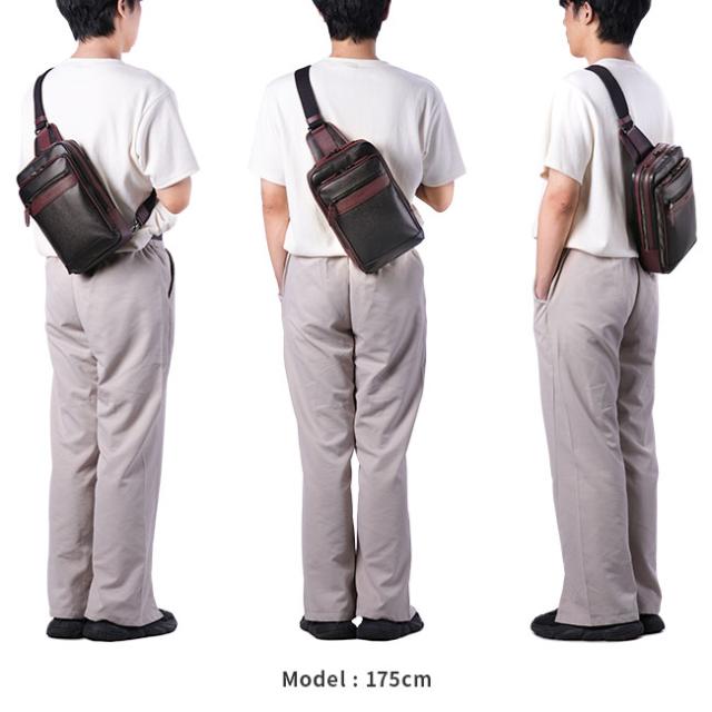 商品レビューで+5%｜タケオキクチ ボディバッグ ワンショルダーバッグ メンズ ブランド 斜めがけバッグ 縦型 A5 TAKEO KIKUCHI 745981_4