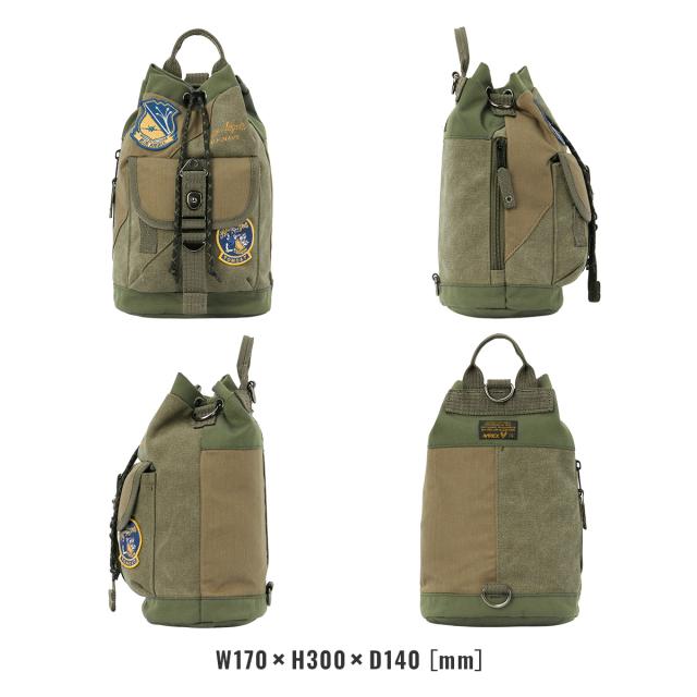 商品レビューで+5%｜アヴィレックス アビレックス バッグ ショルダーバッグ ボディバッグ ボンサック メンズ ブランド 斜めがけバッグ 撥水 ミリタリー トップガン AVIREX AVX3529K_3