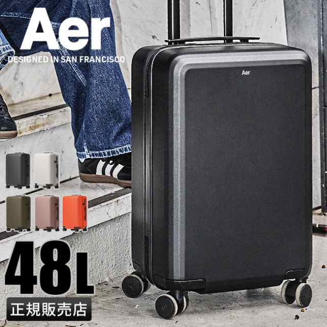 商品レビューで+5%｜Aer エアー スーツケース Mサイズ 48L 軽量 中型 静音キャスター ストッパー付き キャリーケース メンズ レディース