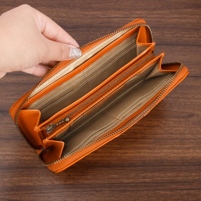 商品レビューで+5%｜ダコタ マーゴット ラウンドファスナー 長財布