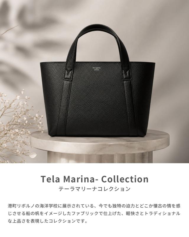 商品レビューで+5%｜ペッレモルビダ テーラマリーナ トートバッグ メンズ レディース ブランド レザー 本革 日本製 ファスナー付き 小さめ PELLE MORBIDA Tela Marina pmo-te015_3