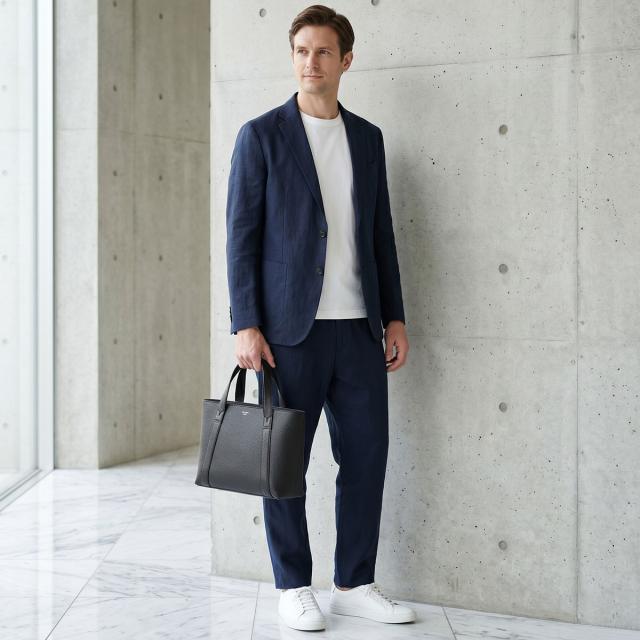 商品レビューで+5%｜ペッレモルビダ テーラマリーナ トートバッグ メンズ レディース ブランド レザー 本革 日本製 ファスナー付き 小さめ PELLE MORBIDA Tela Marina pmo-te015_5