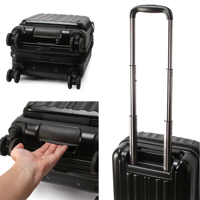 商品レビューで+5%｜ワイズリー ギャラン スーツケース 機内持ち込み Sサイズ SS 31L/35L フロントオープン ストッパー付き 拡張機能付き wise:ly GALANT 338-2550 キャリーケース キャリーバッグ_15