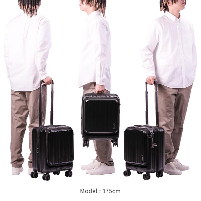 商品レビューで+5%｜ワイズリー ギャラン スーツケース 機内持ち込み Sサイズ SS 31L/35L フロントオープン ストッパー付き 拡張機能付き wise:ly GALANT 338-2550 キャリーケース キャリーバッグ_4