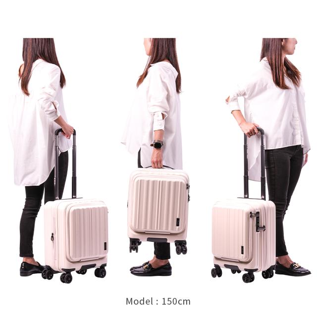 商品レビューで+5%｜ワイズリー ギャラン スーツケース 機内持ち込み Sサイズ SS 31L/35L フロントオープン ストッパー付き 拡張機能付き wise:ly GALANT 338-2550 キャリーケース キャリーバッグ_5