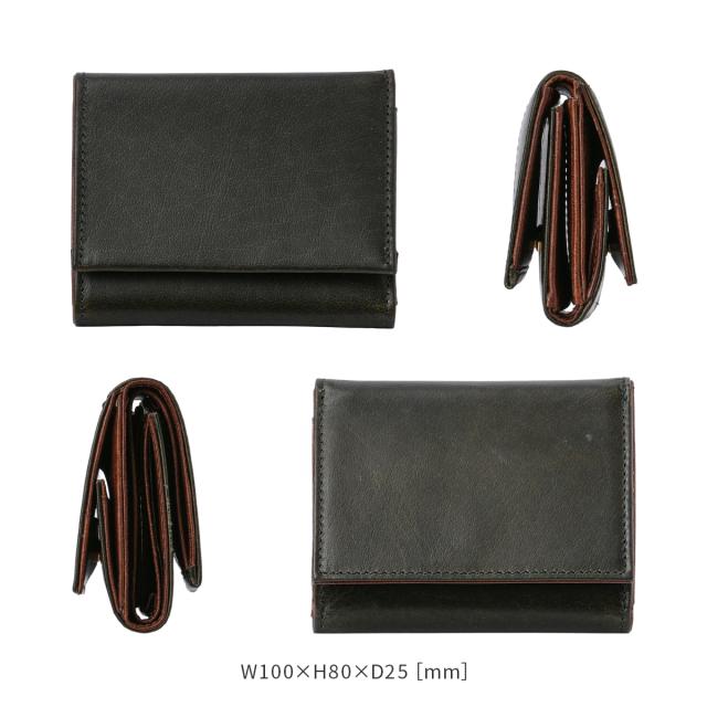 商品レビューで+5%｜A_W アウ 三つ折り財布 メンズ レディース