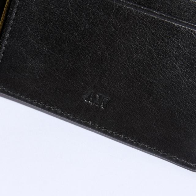 商品レビューで+5%｜A_W アウ マネークリップ 二つ折り財布 メンズ