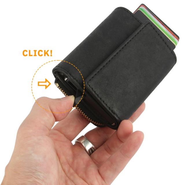 商品レビューで+5%｜カクタ 財布 本革 三つ折り財布 ミニ財布 小さい