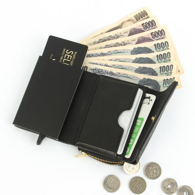 商品レビューで+5%｜カクタ 財布 本革 三つ折り財布 ミニ財布 小さい財布 ミニサイフ ミニウォレット メンズ レディース CACT'A Payment Hunter Wallet 2044_5