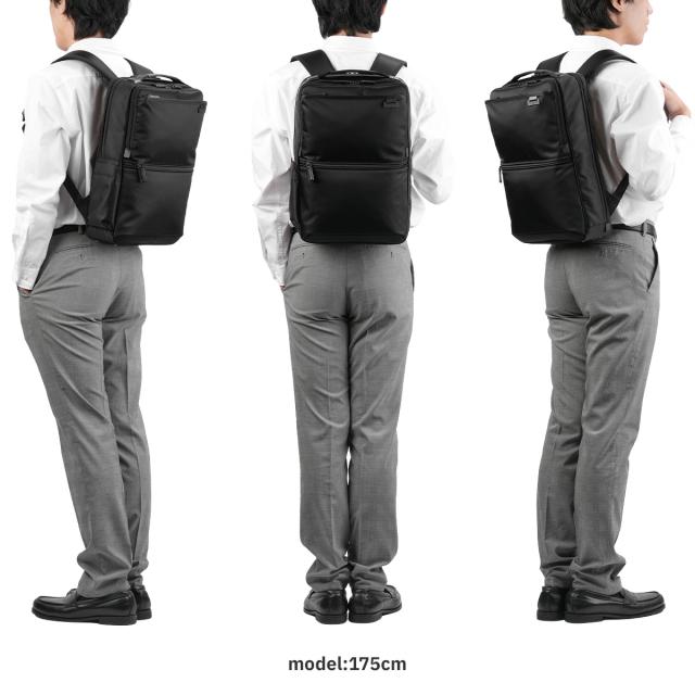 商品レビューで+5%｜サムソナイト ビジネスリュック メンズ ブランド 50代 40代 撥水 黒 通勤 A4 スクエア ボックス型 デボネア5 Samsonite Debonair 5 HS3-09005_3