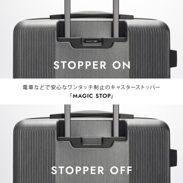 商品レビューで+5%｜プロテカ スーツケース Mサイズ 68L/77L 軽量 中型 日本製 拡張機能 静音キャスター ストッパー 4輪 トラクション2 PROTECA Traction2 01493 10年保証_7