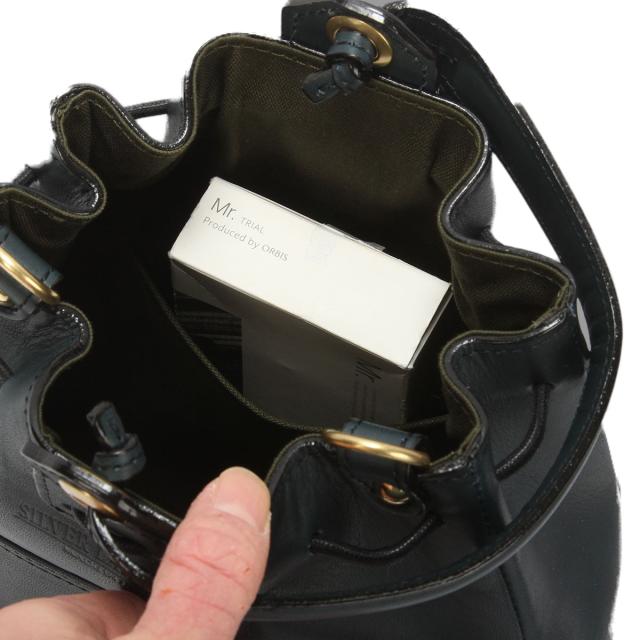 商品レビューで+5%｜シルバーレイククラブ オイルレザー 巾着バッグ ショルダーバッグ メンズ レディース ブランド レザー 本革 斜めがけバッグ 日本製 SILVER LAKE CLUB OIL LEATHER 130999_12