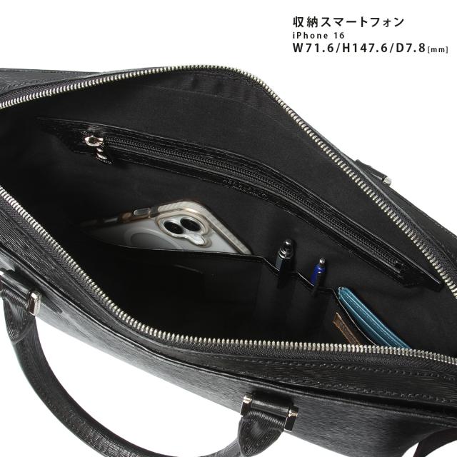 商品レビューで+5%｜エルゴポック ビジネスバッグ ブリーフケース メンズ ブランド レザー 本革 通勤 日本製 A4 No.06 ワキシングレザー 2WAY HERGOPOCH 06A-BF1_11