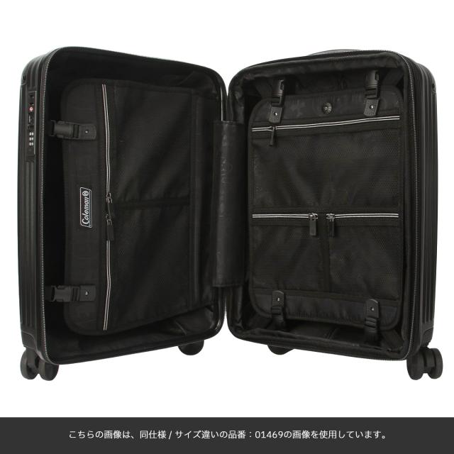 商品レビューで+5%｜コールマン スーツケース Mサイズ 60L 拡張機能 軽量 中型 キャリーケース Coleman 01470_8