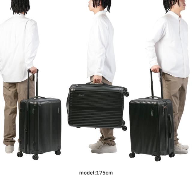 商品レビューで+5%｜コールマン スーツケース Mサイズ 60L 拡張機能 軽量 中型 キャリーケース Coleman 01470_4