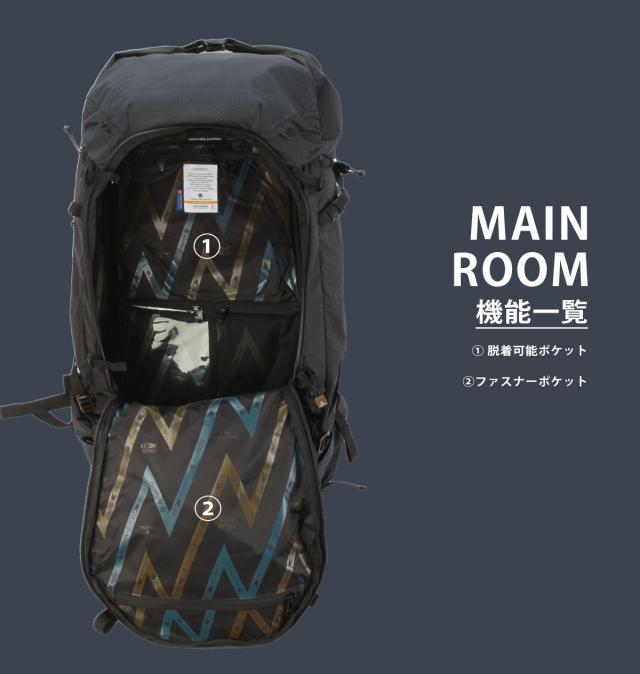 商品レビューで+5%｜アッソブ エピック リュック バックパック メンズ 大きめ 大容量 防水 65L AS2OV EPIC 602400_8