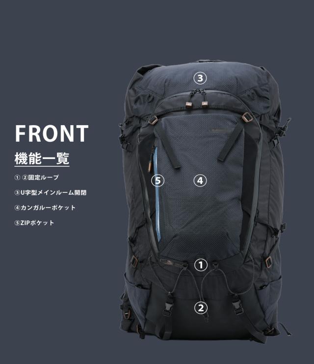 商品レビューで+5%｜アッソブ エピック リュック バックパック メンズ 大きめ 大容量 防水 65L AS2OV EPIC 602400_6