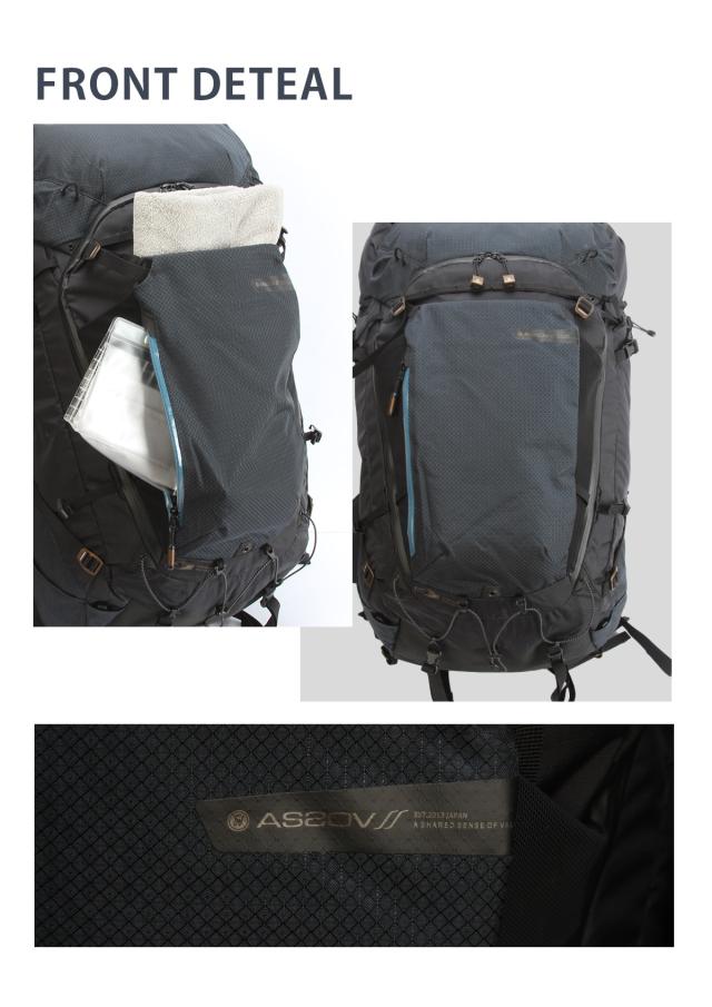 商品レビューで+5%｜アッソブ エピック リュック バックパック メンズ 大きめ 大容量 防水 65L AS2OV EPIC 602400_7