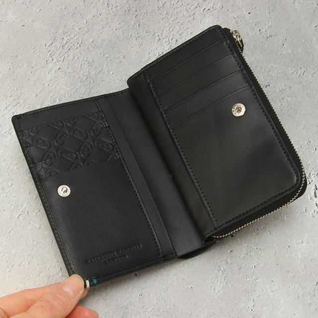 商いもの文芸評論で+5%｜キャサリンハムネット ベガ 紙入れ 本革 ミドルウォレット メンズ レディース ブランド名 KATHARINE HAMNETT VEGA 490-52104