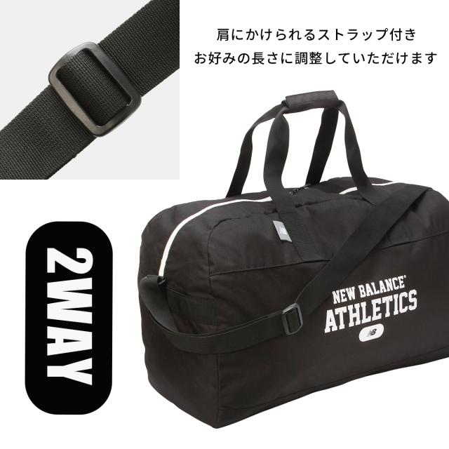 商品レビューで+5%｜ニューバランス ボストンバッグ 55L 修学旅行 林間学校 宿泊学習 女の子 男の子 女子 男子 高校生 中学生 小学生 大容量 軽量 ブランド New Balance BOSTONBAG LAB55688_9
