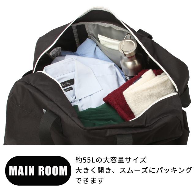 商品レビューで+5%｜ニューバランス ボストンバッグ 55L 修学旅行 林間学校 宿泊学習 女の子 男の子 女子 男子 高校生 中学生 小学生 大容量 軽量 ブランド New Balance BOSTONBAG LAB55688_5