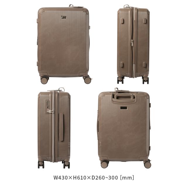 商品レビューで+5%｜Lee リー ギャラクシーIII スーツケース Mサイズ 52L 60L 拡張機能 中型 ストッパー付き Galaxy3 320-9041_3