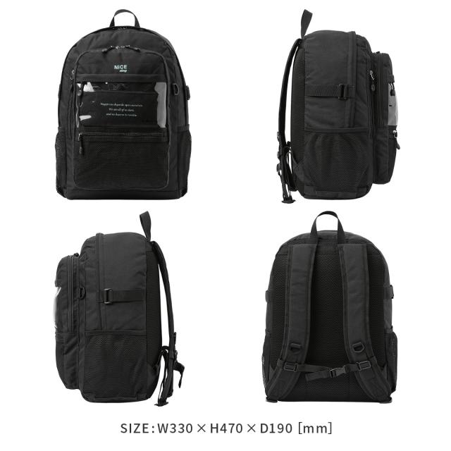 商品レビューで+5%｜ナイスクラップ リュック 32L 通学 女子 女子高生