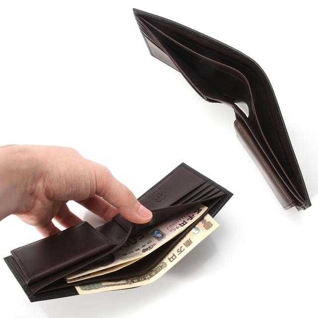 商品レビューで+5%｜タケオキクチ タケオキクチ 二つ折り財布 メンズ ブランド レザー 本革 軽量 ボックス型小銭入れ 40周年 ヘリテージ TAKEO KIKUCHI Heritage 740605_7