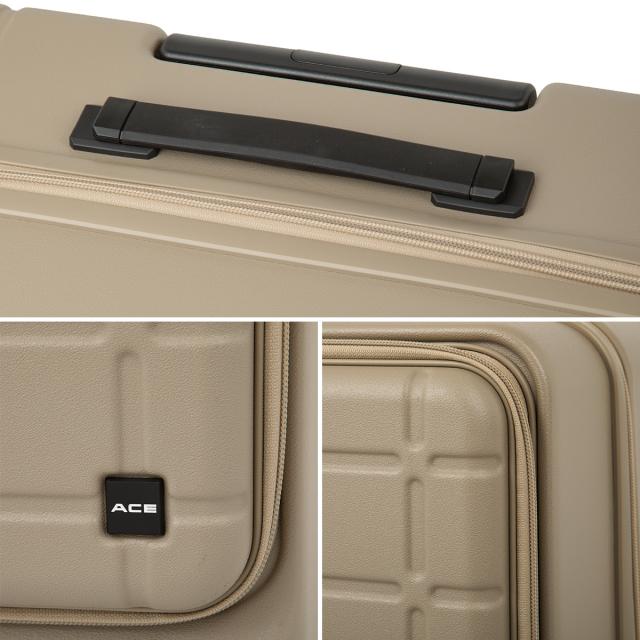 商品レビューで+5%｜エース スーツケース Mサイズ 62L/71L 軽量 中型 フロントオープン 拡張機能 静音キャスター 4輪 双輪 キャリーケース エスカレラ ACE Escalera 05652_11