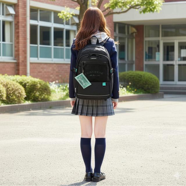 商品レビューで+5%｜コンバース リュック 30L 通学 男子 女子 女子高生 高校生 中学生 大容量 黒 通学リュック スクールリュック スクールバッグ 女の子 おしゃれ プレイ A4 B4 Converse 20099_4