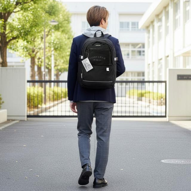 商品レビューで+5%｜コンバース リュック 30L 通学 男子 女子 女子高生 高校生 中学生 大容量 黒 通学リュック スクールリュック スクールバッグ 女の子 おしゃれ プレイ A4 B4 Converse 20099_5