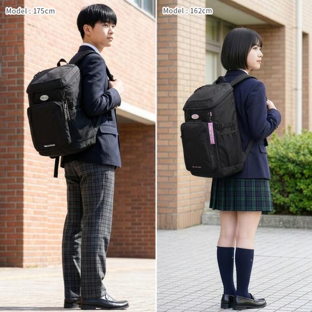 商品レビューで+5%｜FILA フィラ リュック 33L 通学 男子 女子 女子高生 高校生 中学生 大容量 黒 通学リュック スクールリュック スクールバッグ 女の子 おしゃれ ヴィルシーナ A4 B4 7893_3