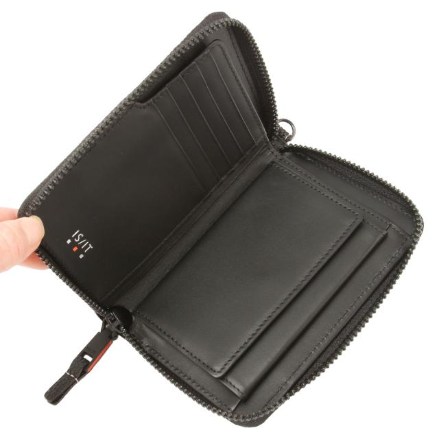 商品レビューで+5%｜イズイット ダンク 財布 二つ折り財布 本革 ミドル