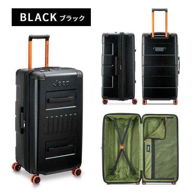 商品レビューで+5%｜ジープ サミット スーツケース Lサイズ LL XL 107L/115L 拡張機能付き 大型 大容量 JEEP SUMMIT J02742828 キャリーケース キャリーバッグ_1