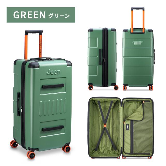 商品レビューで+5%｜ジープ サミット スーツケース Lサイズ LL XL 107L/115L 拡張機能付き 大型 大容量 JEEP SUMMIT J02742828 キャリーケース キャリーバッグ_4